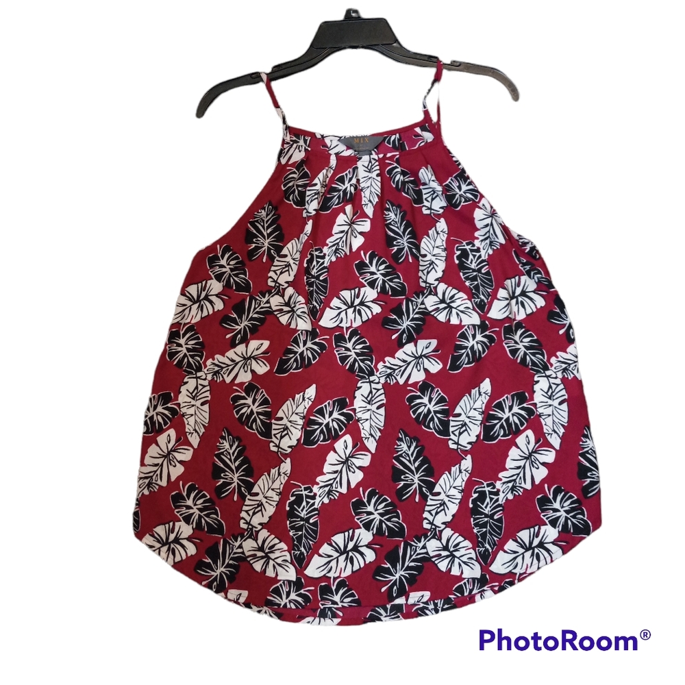 Mix brand sleeveless floral blouse Size L